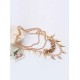 Occident Hyperbolic Stylish Street shooting style Button screw Metallic Multi-layered Hot Sale Necklace