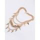 Occident Hyperbolic Stylish Street shooting style Button screw Metallic Multi-layered Hot Sale Necklace
