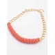 Occident Stylish Multicolor Seed Pearls Handwork Round Tube Hot Sale Necklace