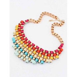 Occident Hyperbolic Colorful Stylish Street shooting All-match Hot Sale Necklace