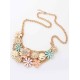 Korean version Sweet Fresh Flowers Metallic Hot Sale Necklace