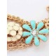 Korean version Sweet Fresh Flowers Metallic Hot Sale Necklace