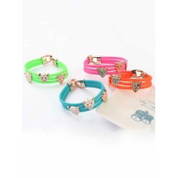 Occident Candy colors Summer All-match Leopard head Hot Sale Bracelets