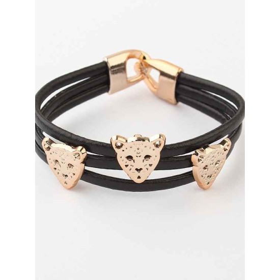 Occident Candy colors Summer All-match Leopard head Hot Sale Bracelets