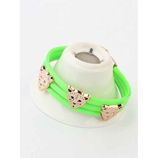 Occident Candy colors Summer All-match Leopard head Hot Sale Bracelets