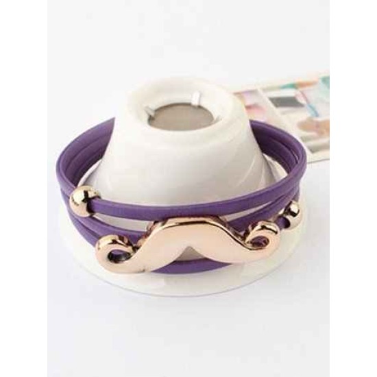 Occident Fluorescent colors Major suit Mustache Hot Sale Bracelets