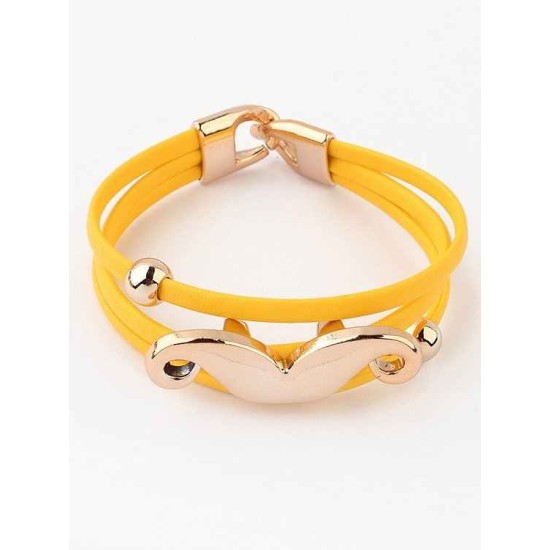 Occident Fluorescent colors Major suit Mustache Hot Sale Bracelets