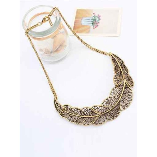 Occident Foreign orders Simple Hollow Tree leaf Hot Sale Necklace
