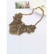 Occident Exotic Metallic flower pattern Hot Sale Necklace