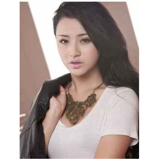 Occident Exotic Metallic flower pattern Hot Sale Necklace