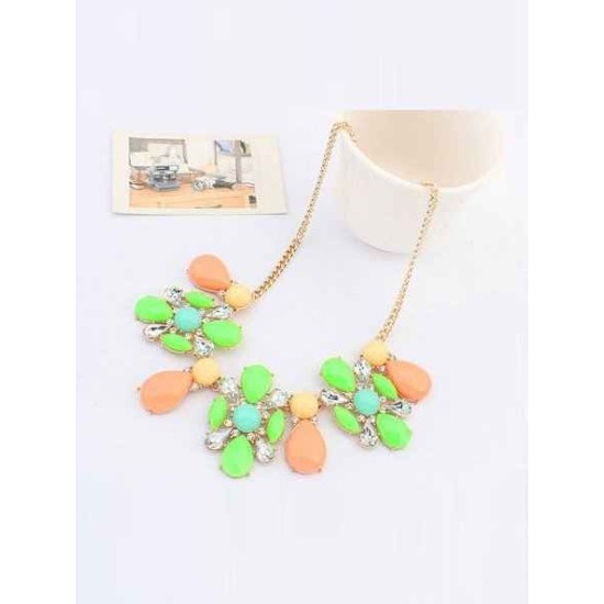 Occident Street shooting Collision color Exquisite Simple Hot Sale Necklace