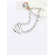 Occident Hyperbolic Flash Drilling Sexy Lip Print Hot Sale Necklace