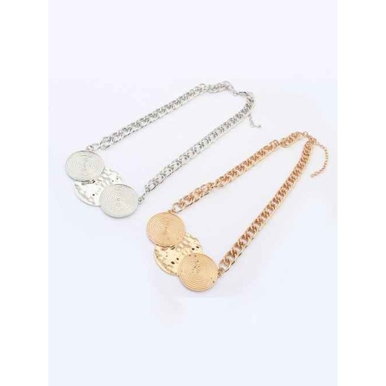 Occident Trendy Punk Stylish Round Plate Hot Sale Necklace