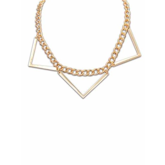 Occident Hyperbolic Punk Triangle Geometry Hot Sale Necklace