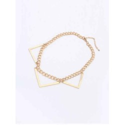 Occident Hyperbolic Punk Triangle Geometry Hot Sale Necklace