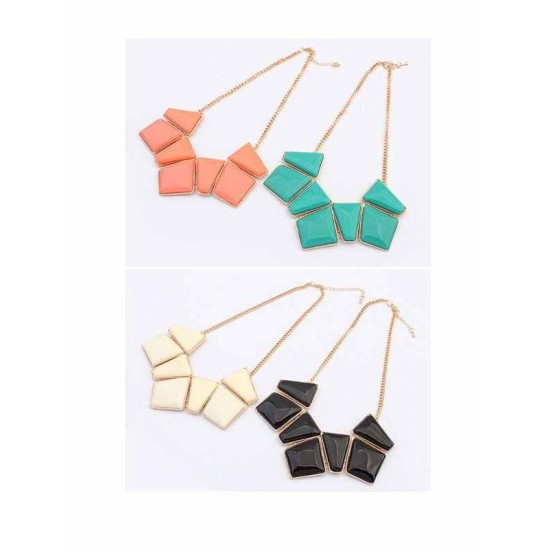 Occident Geometry Blocks All-match Hot Sale Necklace