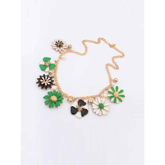 Occident Celebutante Luxurious Flowers Daisy Hot Sale Necklace