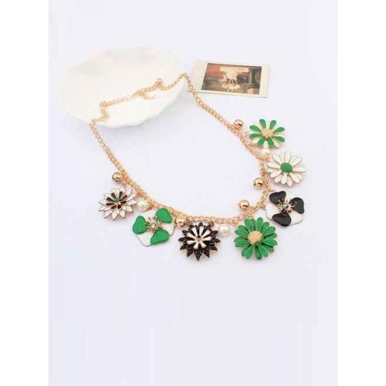 Occident Celebutante Luxurious Flowers Daisy Hot Sale Necklace