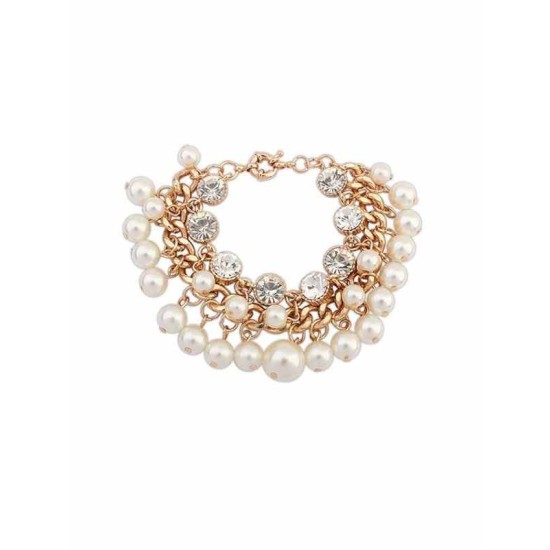 Occident Fashionable Pearls Flash Drilling Exquisite Hot Sale Bracelets