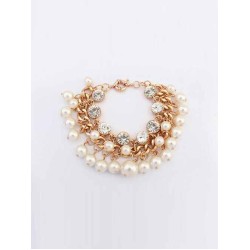 Occident Fashionable Pearls Flash Drilling Exquisite Hot Sale Bracelets