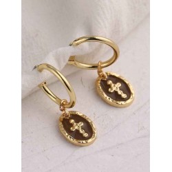 Delicate Zinc Alloy With Cross Earrings For Ladies
