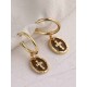 Delicate Zinc Alloy With Cross Earrings For Ladies