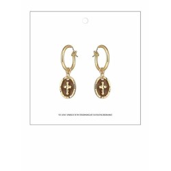 Delicate Zinc Alloy With Cross Earrings For Ladies