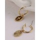 Delicate Zinc Alloy With Cross Earrings For Ladies